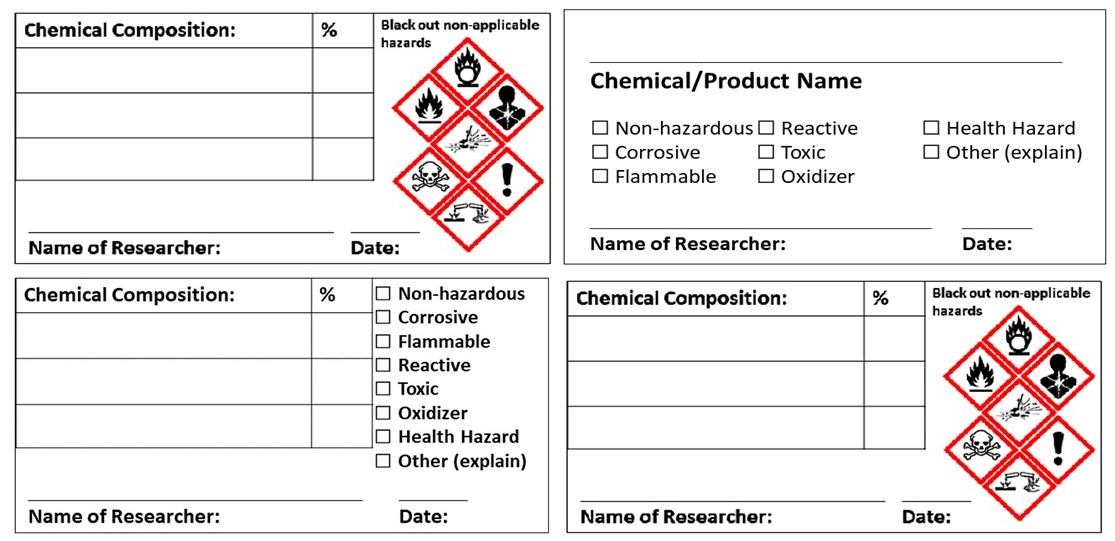 Printable Methanol Secondary Container Label Ghs Sds Library Epa