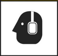 graphic of person wearing ear muffs