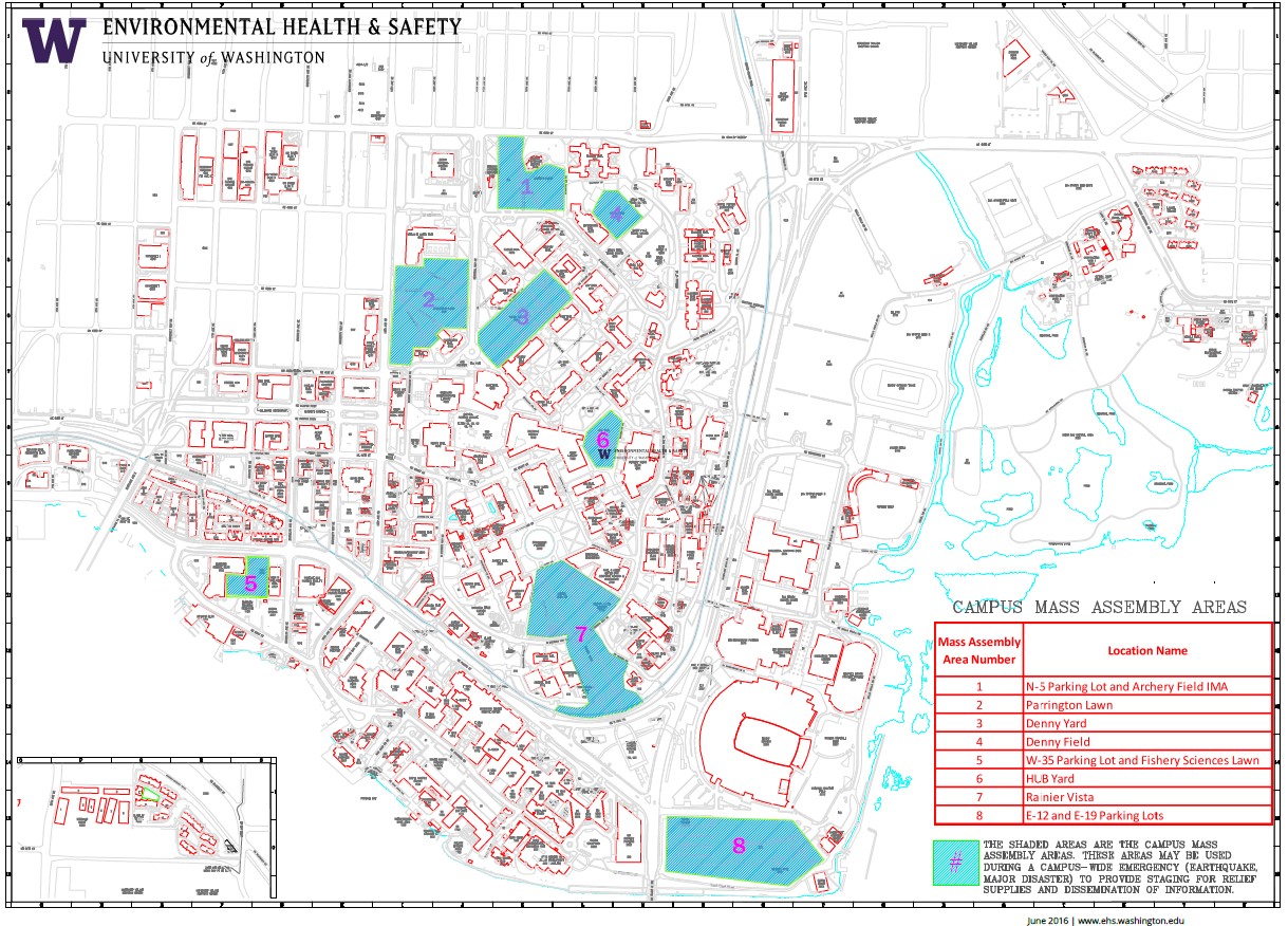 seattle campus mass assembly areas